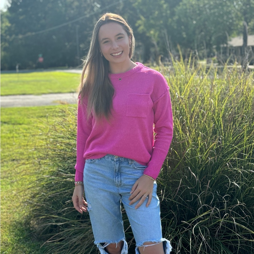 Poppin Pink Sweater